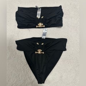 Black two piece bathing suit from PLT